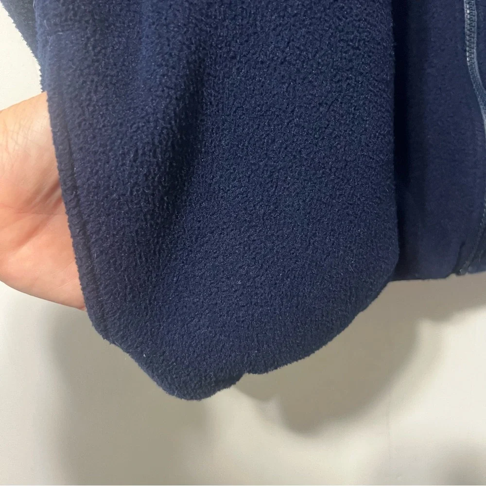 L.L. Bean Vintage 90’s Men's Deep Blue Zip-Up Fleece Jacket Size XL Tall